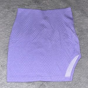 SHEIN Purple Bodycon Mini Skirt